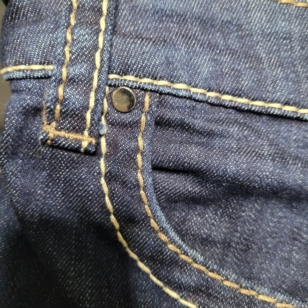 Kut From‎ The Kloth Heavy Stitch Bootcut Blue Denim Jeans Size 12 - Picture 8 of 12